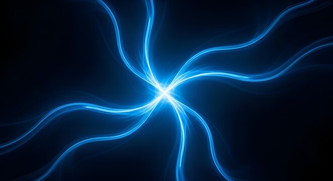 Abstract Blue Energy Swirls