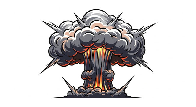 Nuclear Explosion Mushroom Cloud.