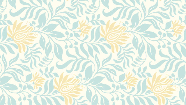 The floral pattern showcases a beautiful background with intricate designs and elegant flowers.
