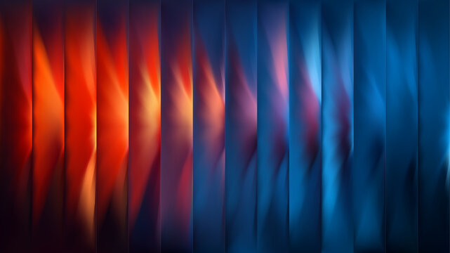 Ice fire bg. Red and blue ribbed glass background.