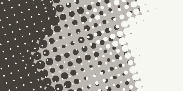 Abstract Halftone Dot Pattern with Gradual Transition.