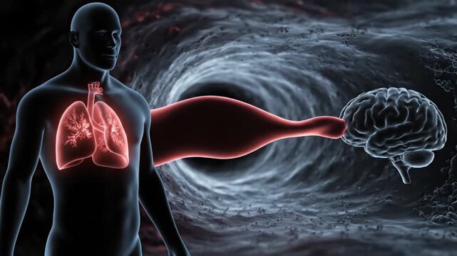 Cerebral Perfusion and Cardiovascular Health, 3D Medical Animation of Oxygenated Blood Flow to Brain for Healthcare Marketing