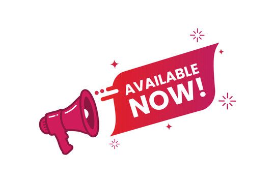 Available Now Text Banner Template