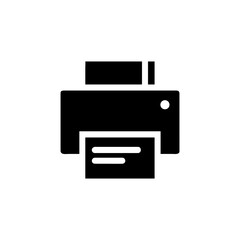 Printer machine equipment used for printing documents in workplace Vector illustration