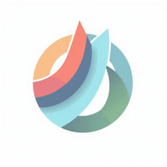 abstract colorful circle logo