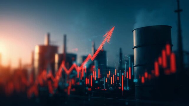 エネルギー指標の上昇を示す矢印の概念図