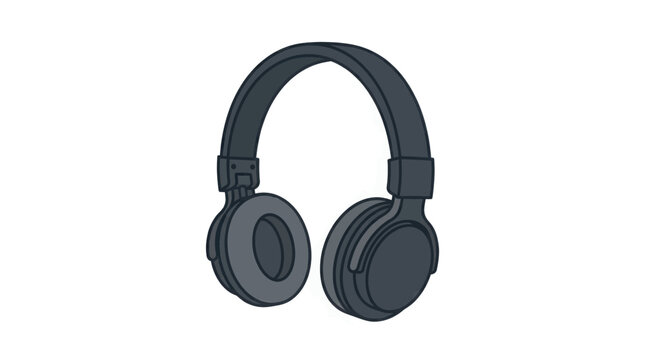 headphones isolated on white background