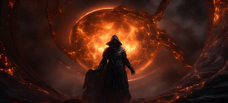 Astral vision grim reaper ifrit meets cosmos,generative AI