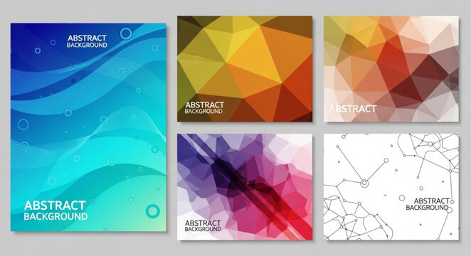 Abstract Geometric Backgrounds and Designs Collection.