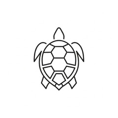 Obraz premium Turtle Shell Icon Graphic Design Element.