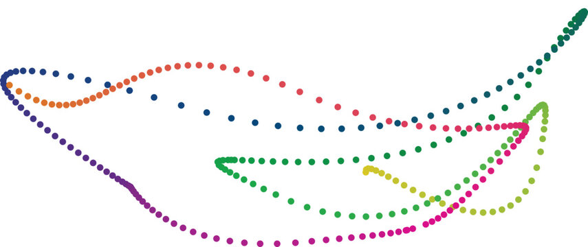 Vector illustration of a woman face with lips on an abstract background featuring a wave pattern and halftone dot texture for a creative art design template