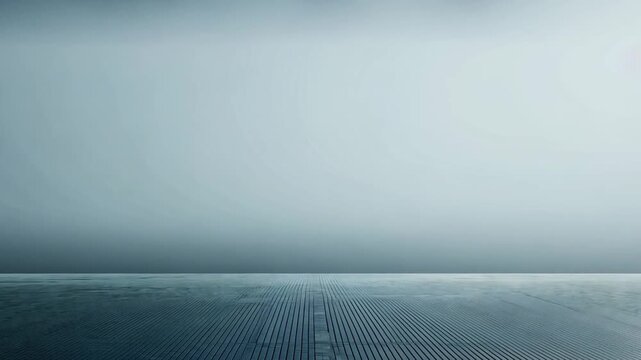 Calm Horizon Over Water with Minimalist Surface and Soft Light