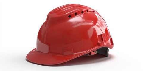 Fototapeta premium A close-up shot of a hardhat that conveys safety, construction, and protection. ..Created with Generative AI, not depicting real subjects.
