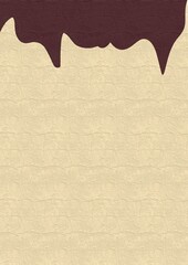 Modern illustration, worn paper texture with brown fluid liquid. Perfect for textures, letters, apps interfaces and more.