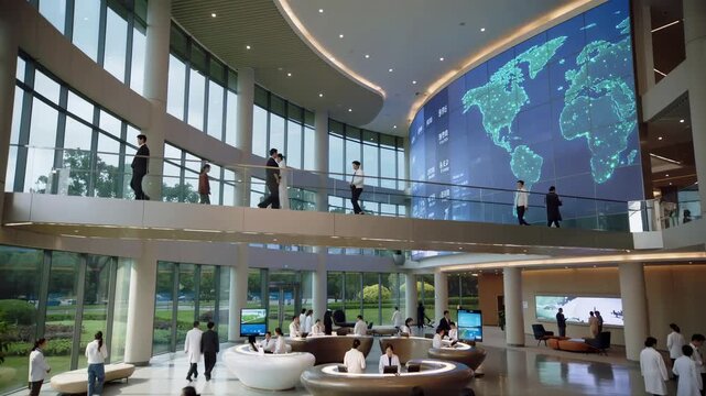 interior of modern hospital