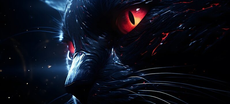 Astral vision sphinx demon meets cosmos ,generative AI