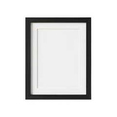 Fototapeta premium Minimalist empty picture frame outline icon design isolated on transparent background