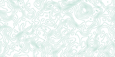 Creative  White wave paper curved reliefs background, topographic contours map background, Topography map background Topographic map pattern. creative background © HAMDI