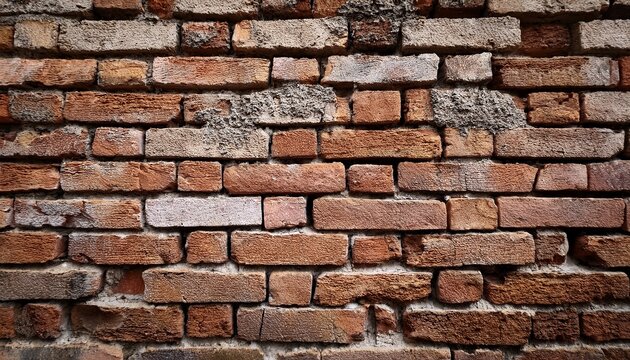 cracked concrete vintage brick wall background
