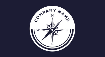 compass logo design with company name. © UMAR