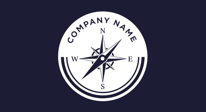 compass logo design with company name.