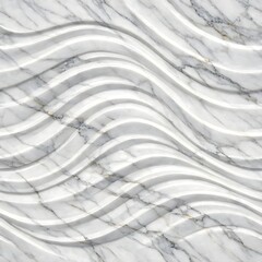 Obraz premium 3D Ripple Wave Marble Tile Seamless Luxury Stone Pattern Texture Background