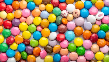 Fototapeta premium Colorful candy background concept for kids party design.