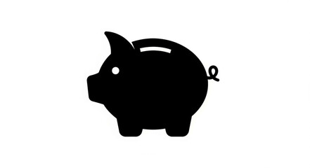 Obraz premium piggy bank on white background