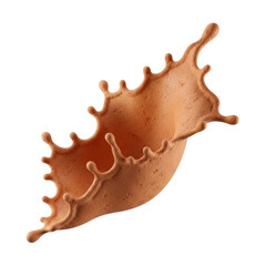 Fototapeta premium Dynamic Brown Liquid Splash with Ripples and Drops