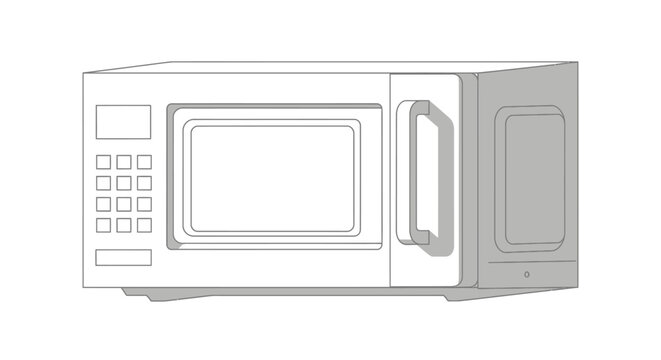 Microwave Oven Kitchen Appliance.