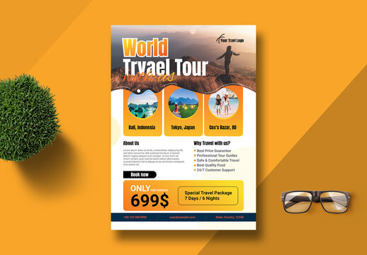 Professional Travel Tour Flyer Design