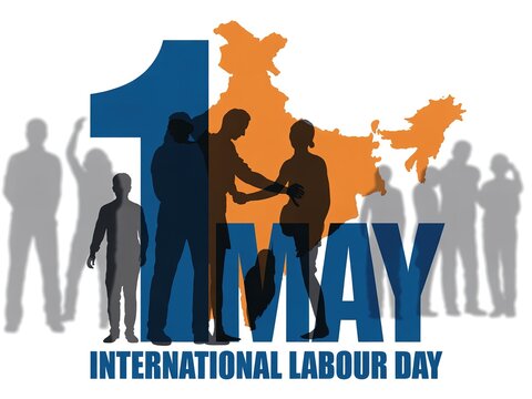 International labour day may 1st celebration Vector, illustration