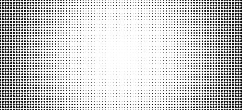 Glitchy digital pattern with white center and black grid background