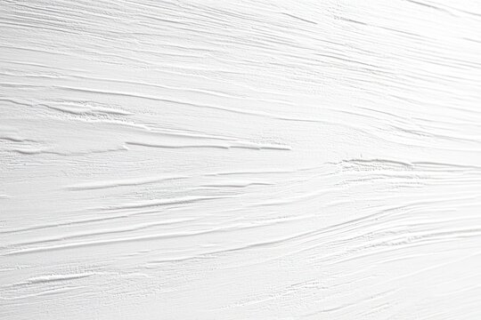 white plaster wall with horizontal textured brush strokes, serene minimalist surface