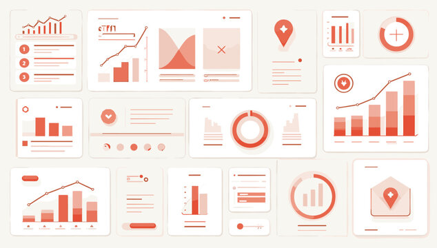 This image depicts data visualizations and charts, conveying a sense of progress and analytical insight. Ideal for illustrating business reports, fina