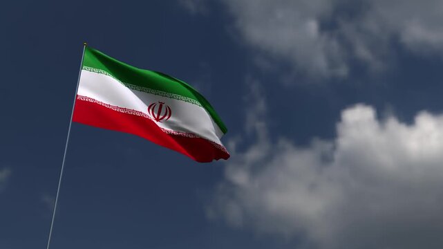 iran country national iranian tension flag iran blue sky cloudy white background wallpaper copy space crisis war us usa united state america Strait of Hormuz politic government business iran nuclear 