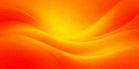 Abstract swirling waves of vibrant orange and yellow hues create a mesmerizing and dynamic digital artwork.  Capturing the fluid motion and depth. © Graph Rover