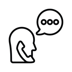 Obraz premium Phone conversation Icon