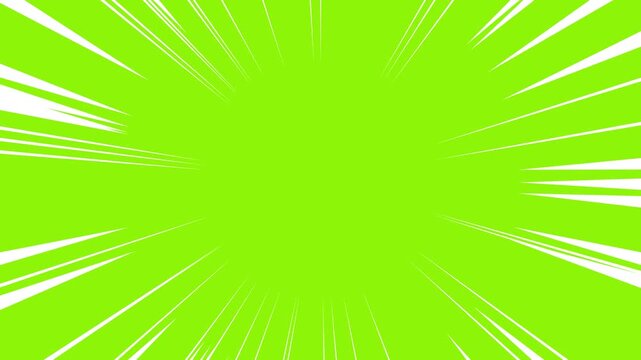Abstract Anime Motion Lines Background with Fast Velocity Effect. Classic Manga Style Speed Lines Overlay for Action Scenes. Radial Speed Lines Animation in Japanese Comic Book Style.