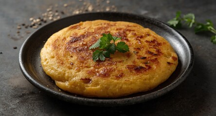 Authentic chicken crepioca pancake crafted from cassava flour and eggs