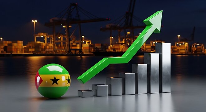 Sao Tome and Principe Economy Growth at Shipping Port