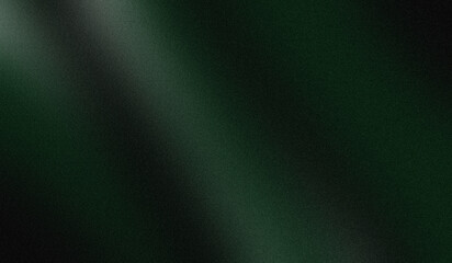 Abstract dark forest green background texture with subtle diagonal light and fine grain noise effect © Sultan