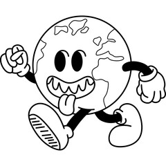 Obraz premium Earth Day Mascot Character Illustration