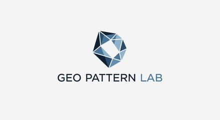 Fototapeta premium Geometric pattern design logo.