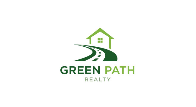 Green Path Realty Estate Logo Design.