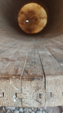Traditional Wood Joinery on Prayer Drum Detail