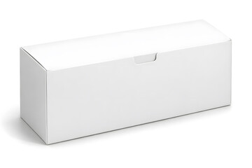 Naklejka premium Blank White Rectangular Packaging Box