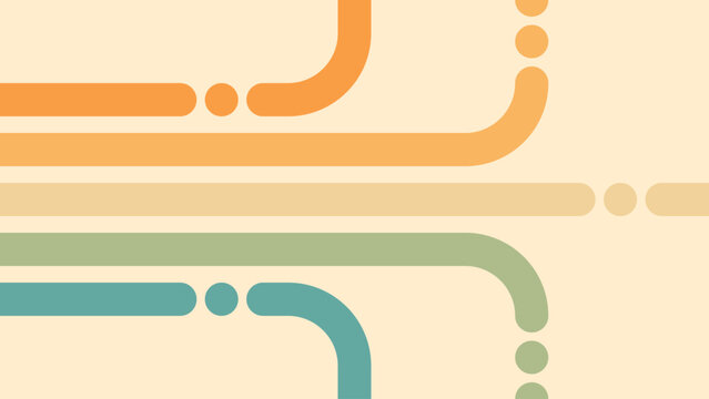 Abstract background of rainbow groovy Wavy Line design in 1970s Hippie Retro style. Vector pattern ready to use for cloth, textile, wrap and other.