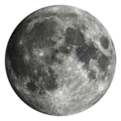 Naklejka premium Detailed high resolution image of the full moon