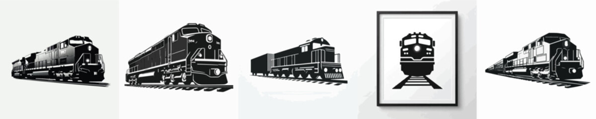 Vector silhouette of train © FirdianKrisna